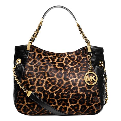 michael kors cheetah bag|michael kors black leopard purse.